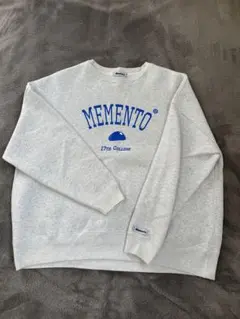 Memento グレー スウェット トレーナー