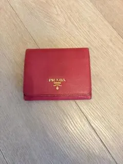 PRADA サフィアーノ 三つ折り財布 ピンクのサムネイル