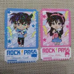 名探偵コナン　ロックフェス　ステッカー　チケットスタイル　毛利蘭　工藤新一
