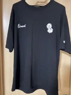 Element Tシャツ ブラック ダイス柄