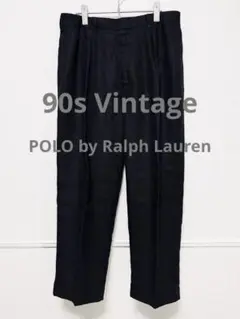 90s POLO Ralph Lauren ヴィンテージ リネン スラックス