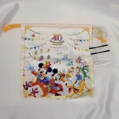 東京ディズニーリゾート 40周年 チャーム付き巾着 グランドフィナーレ