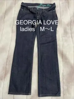 GEORGIA LOVE レディース ストレート ジーンズ デニム M〜L