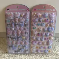 コットンパフィーシール2種セット　キティ　マイメロクロミ　新品