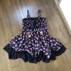 キャミソールワンピース y2k 姫系 可愛い レース