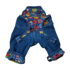 【新品未使用】mikiHOUSE デニムオーバーオール 80 セット ロンT 新品未使用】mikiHOUSE デニムオーバーオール 80 セット ロンT