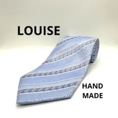極美品 厚手 ハンドメイド LOUISE ネクタイ シルク 100% 61288
