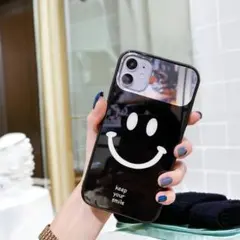 iPhone14Pro ケース iPhoneケース スマイル 化粧鏡 TPU