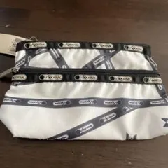 LeSportsac ロゴプリント ポーチ　訳あり