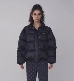 Wai kei スターロゴリバーシブルコーデュロイショートパディング 