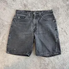 Levi’s 550 ブラック フェード デニム ショーツ W31 メキシコ製