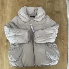 BeBe べべ　120センチ　中綿コート グレーベージュ ／クリーニング済み