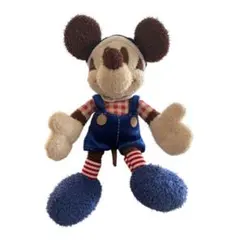 ミッキーマウス ぬいぐるみ デニムオーバーオール