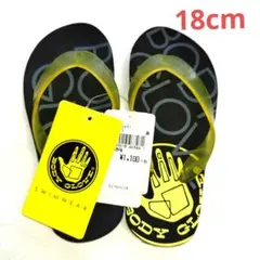 【新品未使用タグ付き】男の子 ボーイズビーチサンダル 18cm　黒　プール