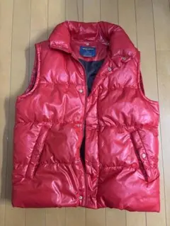 【希少 80～90s】ウールリッチ ヴィンテージ ダウンベスト 赤 Lサイズ