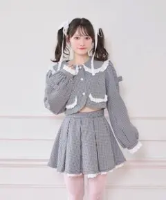 袖リボンコットンレースジャケットセットアップ Honey Cinnamon