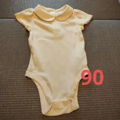 baby GAP オフホワイト 半袖 襟付き ロンパース 90cm