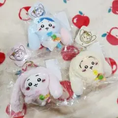 ちいかわ 台湾台北店限定 ロップイヤーなマスコット 3点セット