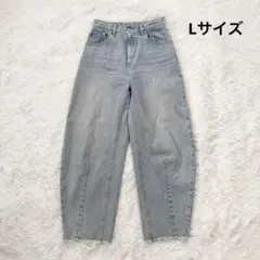 美品★ コロニー2139 カーブデニムパンツ ライトブルー ワイドパンツ L