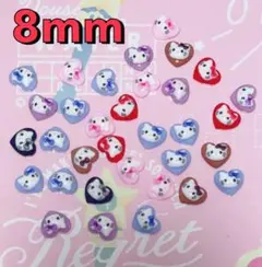 SALE サンリオ キティ ハート ネイルパーツ 50個mix