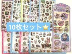 10枚セット⭐️ラブブ BIGウォーターシール 夜光シール 貼ってはがせるシール