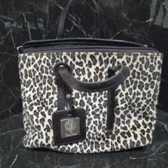 ヒョウ柄ハンドバッグ 小型 タグ付き