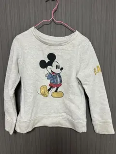 GAP Disney ミッキーマウス トレーナー S グレー