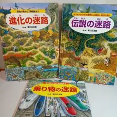迷路シリーズ 3冊セット 進化の迷路　伝説の迷路　乗り物の迷路 香川元太郎