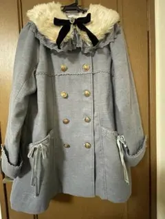 新品axes femme ファー襟付きコート M