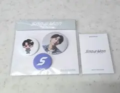 Snow manPopUpバンコク限定　渡辺翔太缶バッジ&フォトパックD