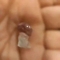 フローライト透明と紫色宇宙人