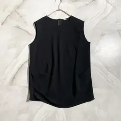 美品 ミューズドゥドゥズィーエムクラス トリアセジョーゼットオーバーブラウス MUSEドゥズィーエムクラス トリアセジョーゼットオーバーブラウス