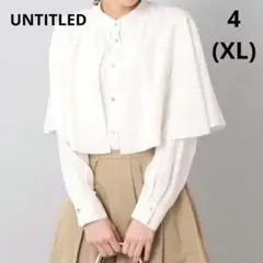 UNTITLED アンタイトル 洗える ケープ ブラウス 4 XL 大きいサイズのサムネイル
