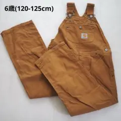 CARHARTT/W KNEE オーバーオール/6歳(120cm相当)