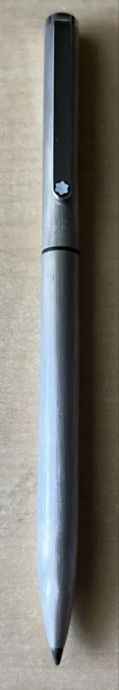 希少廃盤 箱付き Montblanc スリムライン ボールペン カラーシルバー