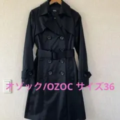 美品♡オゾック/OZOC /ワールド/WORLD トレンチコート　ブラック　36