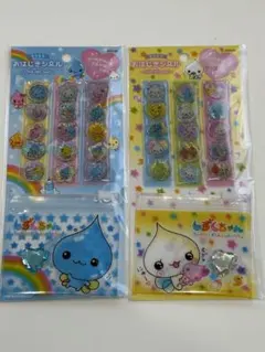 新品未使用★しずくちゃん　おはじきシール　みるみるちゃん　2枚セット