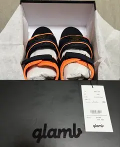 売切れ商品　glamb スポーツサンダル ネイビー/オレンジ アウトドアのサムネイル