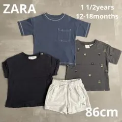 ZARA Tシャツ ハーフパンツ 86cm 4点セット