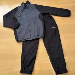 PUMA ウィンドブレーカー セットアップ グレー/ブラック　150