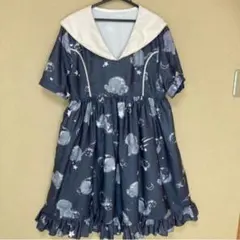 クラゲ柄ワンピース