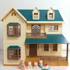 シルバニアファミリー みどり丘のすてきなお家+人形