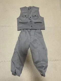 寅壱 グレーのセットアップ キッズサイズ
