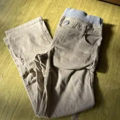 ベージュ ストレートパンツ 100cm~