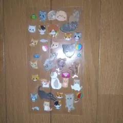 猫　ぷくぷくシール