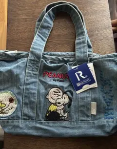 ROOTOTE PEANUTS デニム トートバッグ スヌーピーのサムネイル