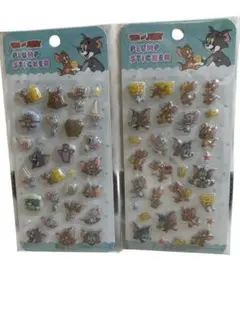 ぷくぷくシール トムとジェリー 2種 2枚セット