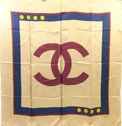 希少 ヴィンテージ CHANEL 85㎝ ココマーク シルクスカーフ 白 - メルカリ