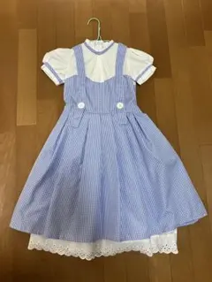 ギンガムチェック サロペットワンピース 半袖