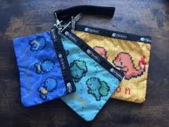 新品未使用 LeSportsac ポケモンポーチ ヒトカゲ フシギダネ ゼニガメ